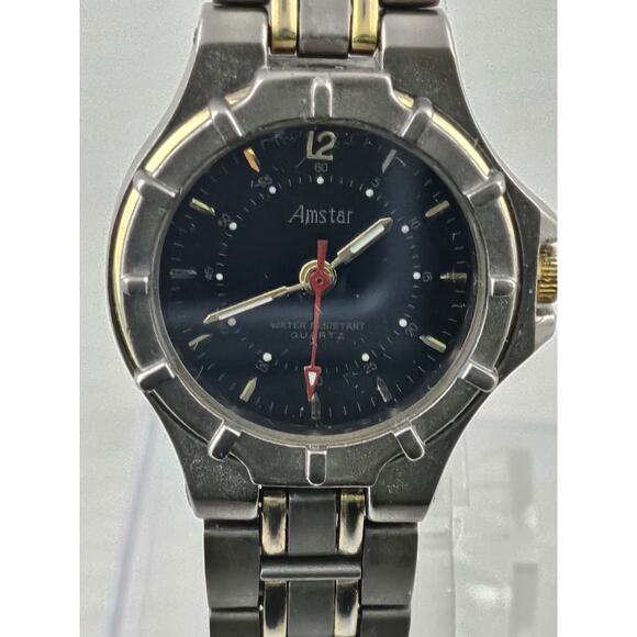 Ladies Amstar Titanium Watch Swiss Parts Two Tone New Battery Runs Great main image 13